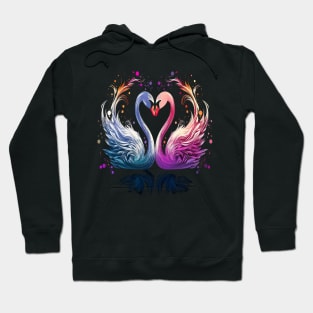 Swan Couple Valentine Hoodie